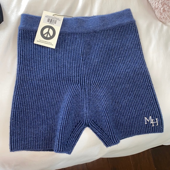 Mad happy Cashmere Biker Short (Blue) Originally $150